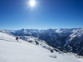 Sonnenskilauf am Hintertuxer Gletscher